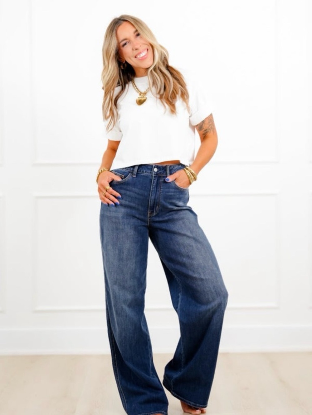 NWT Judy blue Wide Leg High-Rise Women's Jeans